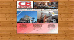 Desktop Screenshot of cb-contracting.com
