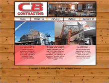 Tablet Screenshot of cb-contracting.com